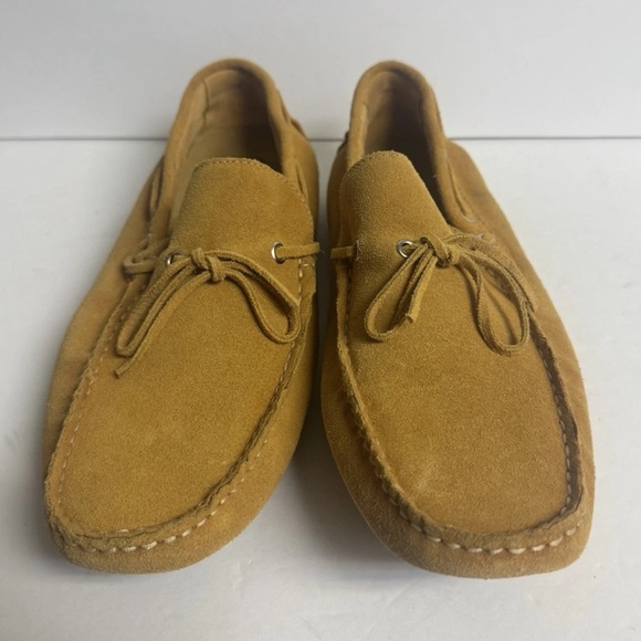 Mercanti Fiorentini Men’s Loafers Mustard Suede, Size 9 M main image 4